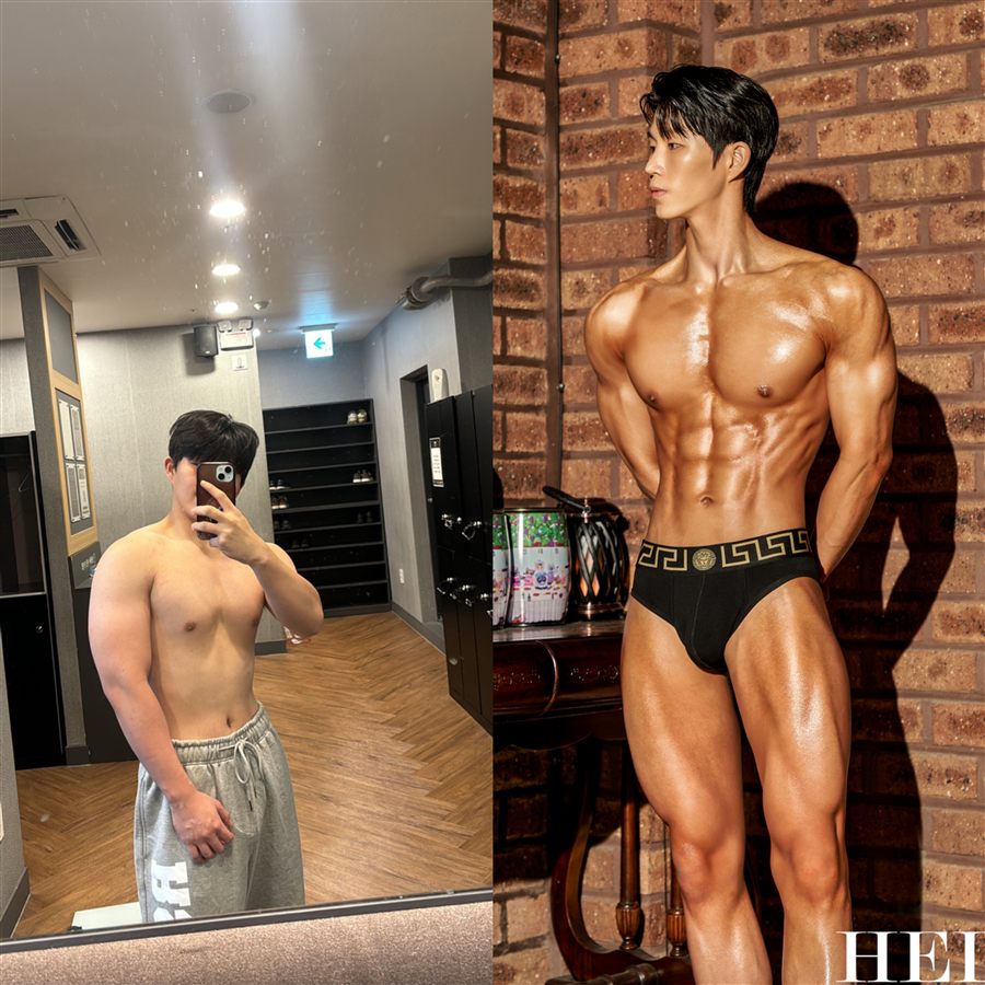 벌크업 바디프로필 8개월 비포애프터