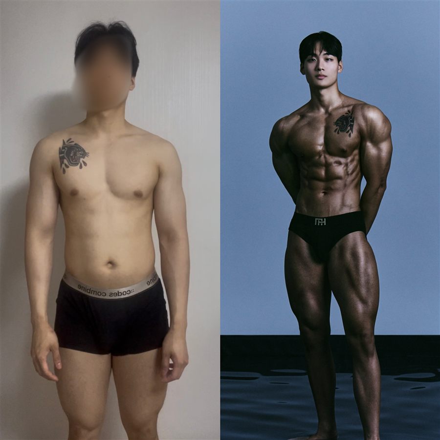 벌크업 비포애프터
