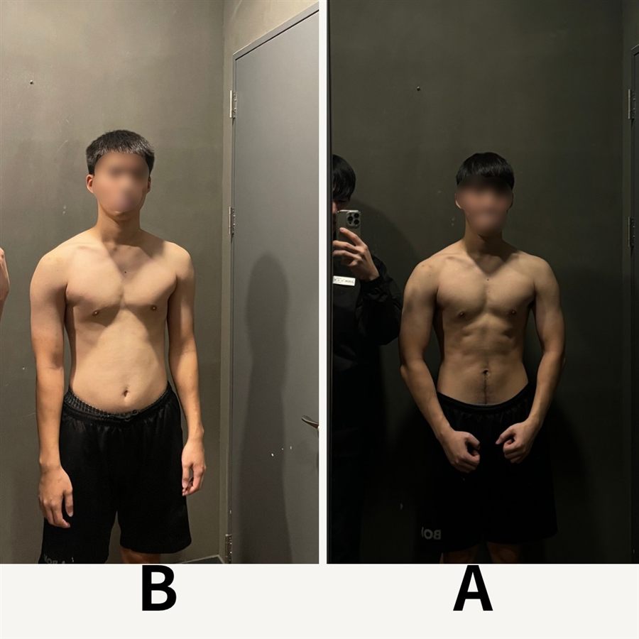 근력 증진 비포애프터
